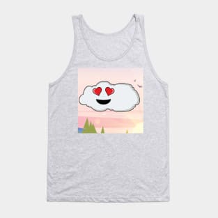 Fantasy White Cloud Love Someone Tank Top